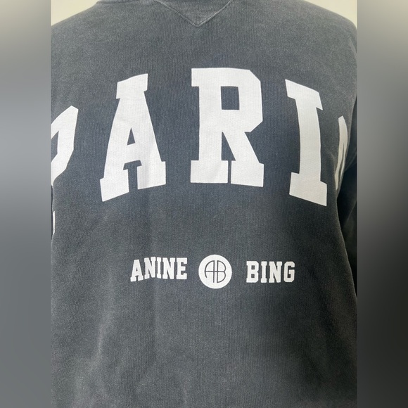 ANINE BING Ramona Sweatshirt University Paris - Picture 3 of 8
